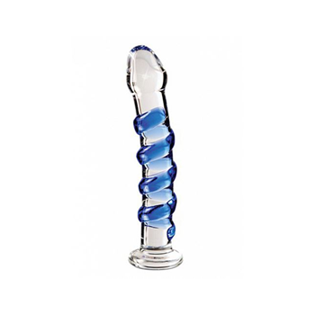 Icicles - No. 5 - Glazen dildo (Blauw)